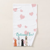 前足の力 バスタオルセット (ハンドタオル)