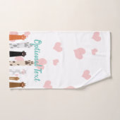 前足の力 バスタオルセット (ハンドタオル)