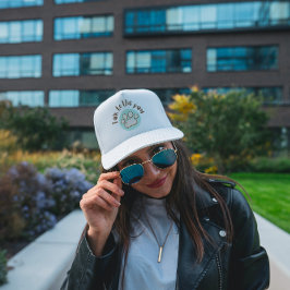 前足の猫と話図解入りの、写真付きのミニマルす キャップ