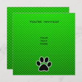 前足の緑 招待状 (正面/裏面)