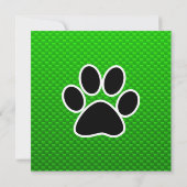 前足の緑 招待状 (裏面)