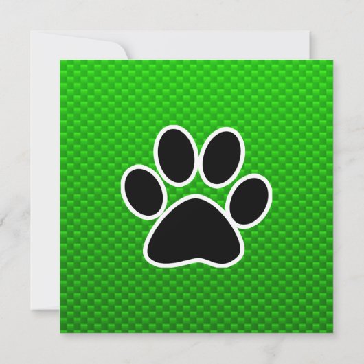 前足の緑 招待状 (裏面)