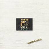 前足もしは修正できない我々は皆ねじ込み…父 ポストイット (デスク上)