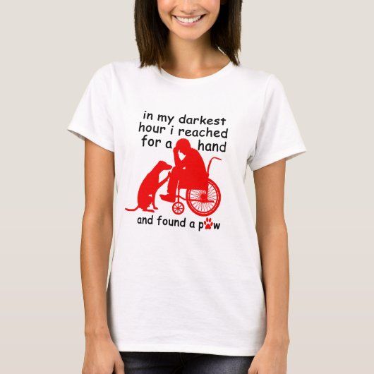 前足を見つける Tシャツ (正面)