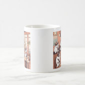 「前足を越えるな」 コーヒーマグカップ (中央)