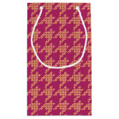 前足与えの千鳥格子の抱き枕 スモールペーパーバッグ (裏面)