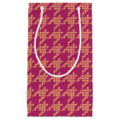 前足与えの千鳥格子の抱き枕 スモールペーパーバッグ (正面)