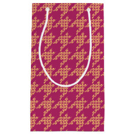 前足与えの千鳥格子の抱き枕 スモールペーパーバッグ