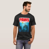 前足猫と黄色いラバーダック Tシャツ (正面フル)