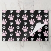 前足、ピンクの前足、犬の前足、動物の前足のパターン ペーパーパッド (折り畳み)