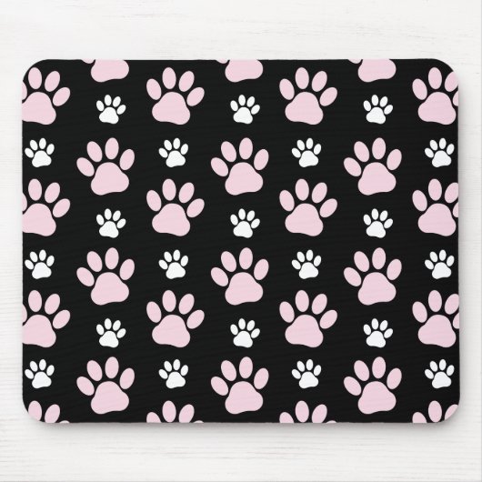前足、ピンクの前足、犬の前足、動物の前足のパターン マウスパッド (正面)