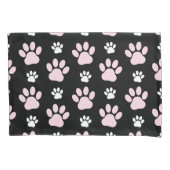 前足、ピンクの前足、犬の前足、動物の前足のパターン 枕カバー (正面)