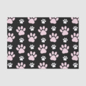 前足、ピンクの前足、犬の前足、動物の前足のパターン 薄葉紙 (正面)