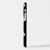 前足、ピンクの前足、犬の前足、動物の前足のパターン iPhoneケース (左側面)