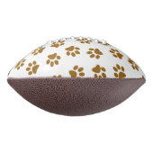 前足、犬の前足、オレンジ色の金ゴールド前足のパターン アメリカンフットボール (回転90)