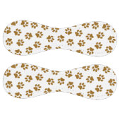 前足、犬の前足、オレンジ色の金ゴールド前足のパターン ソフトボール (パネル)