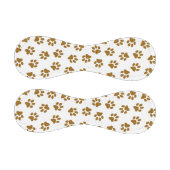 前足、犬の前足、オレンジ色の金ゴールド前足のパターン 野球ボール (パネル)