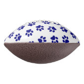 前足、犬の前足、ネイビーブルーの前足のパターン アメリカンフットボール (回転90)