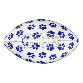 前足、犬の前足、ネイビーブルーの前足のパターン アメリカンフットボール