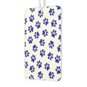 前足、犬の前足、ネイビーブルーの前足のパターン カーエアーフレッシュナー (左)