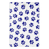 前足、犬の前足、ネイビーブルーの前足のパターン ミニクリップボード (裏面)