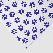 前足、犬の前足、ネイビーブルーの前足のパターン 薄葉紙 (詳細)