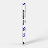 前足、犬の前足、ネイビーブルーの前足のパターン SAMSUNG GALAXYケース (右側面)