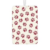 前足、犬の前足、ブルゴーニュの前足のパターン カーエアーフレッシュナー (裏面)