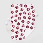 前足、犬の前足、ブルゴーニュの前足のパターン ゴルフタオル (インサイチュ)