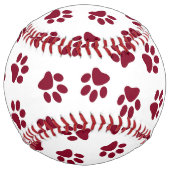 前足、犬の前足、ブルゴーニュの前足のパターン ソフトボール (正面)