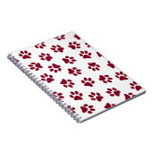 前足、犬の前足、ブルゴーニュの前足のパターン ノートブック (右側)