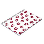 前足、犬の前足、ブルゴーニュの前足のパターン ノートブック (左側)