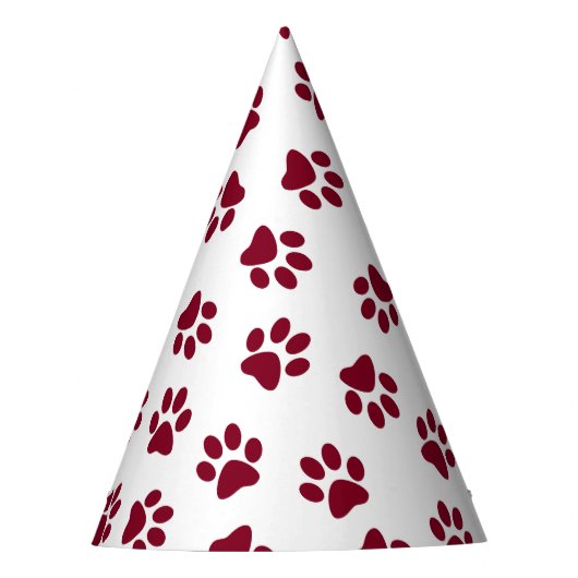 前足、犬の前足、ブルゴーニュの前足のパターン パーティーハット (正面)