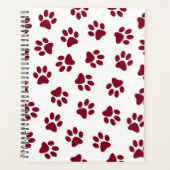 前足、犬の前足、ブルゴーニュの前足のパターン プランナー手帳 (正面)