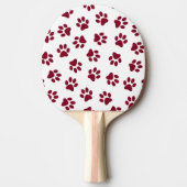 前足、犬の前足、ブルゴーニュの前足のパターン 卓球ラケット (正面)