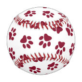 前足、犬の前足、ブルゴーニュの前足のパターン 野球ボール (正面)