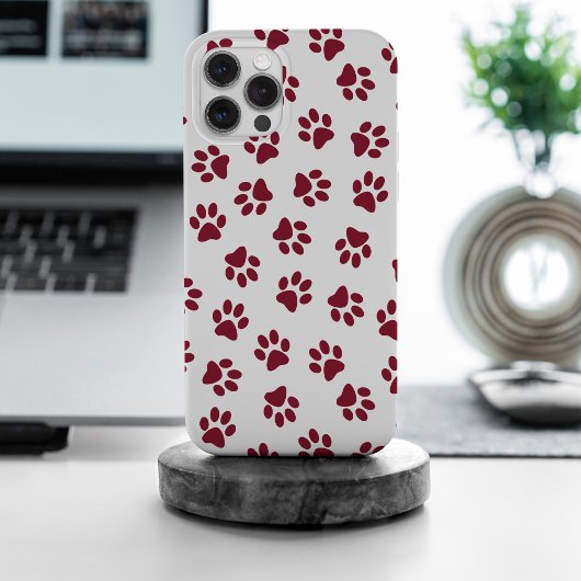 前足、犬の前足、ブルゴーニュの前足のパターン Case-Mate iPhoneケース