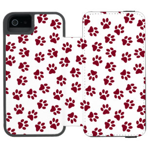 前足、犬の前足、ブルゴーニュの前足のパターン iPhone SE/5/5sウォレットケース