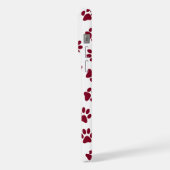 前足、犬の前足、ブルゴーニュの前足のパターン iPhoneケース (左側面)