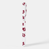 前足、犬の前足、ブルゴーニュの前足のパターン iPhoneケース (右側面)