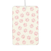 前足、犬の前足、ベビーピンクの前足のパターン カーエアーフレッシュナー (正面)