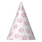 前足、犬の前足、ベビーピンクの前足のパターン パーティーハット (左)