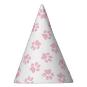 前足、犬の前足、ベビーピンクの前足のパターン パーティーハット (右)