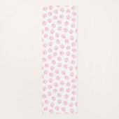 前足、犬の前足、ベビーピンクの前足のパターン ヨガマット (正面)