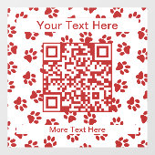 前足、犬の前足、猫の前足、赤い前足のパターン ウィンドウサイン (シート)