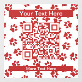 前足、犬の前足、猫の前足、赤い前足のパターン ウィンドウサイン (シート)