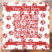 前足、犬の前足、猫の前足、赤い前足のパターン ウィンドウサイン (シート2)