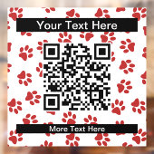 前足、犬の前足、猫の前足、赤い前足のパターン ウィンドウサイン (シート2)