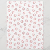 前足、犬の前足、猫の前足、赤い前足のパターン チラシ (正面)