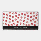 前足、犬の前足、猫の前足、赤い前足のパターン デスクマット (正面)